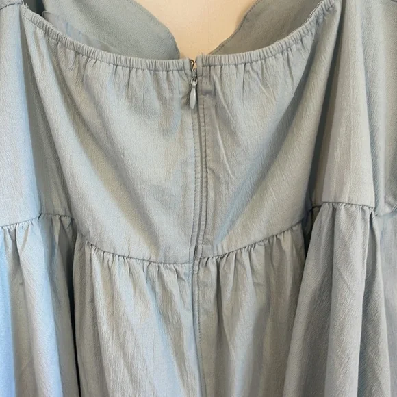 Abercrombie & Fitch NWT Blue Puff Sleeve Dress | XL - Picture 13 of 15